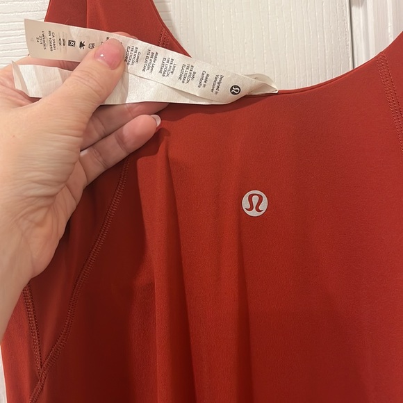 Lululemon align bodysuit in size 4 - color is dark burnt orange “cayenne “ - Picture 4 of 7
